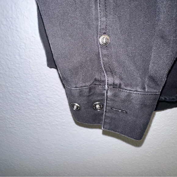 Men’s black Harley Davidson heavy weight button down shirt sz 3XL - Picture 2 of 13